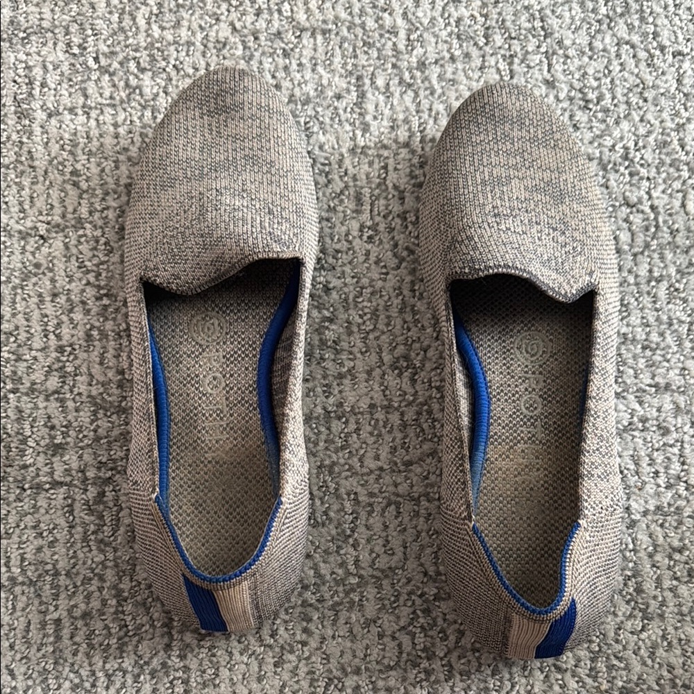 Rothy's Gray and Blue Flats